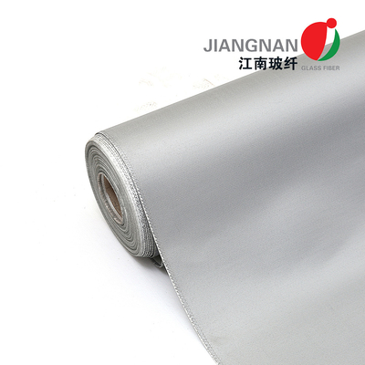Tessuti rendenti incombustibile della vetroresina del silicone di Grey Color 0.4mm utilizzati in fumo Curtaines