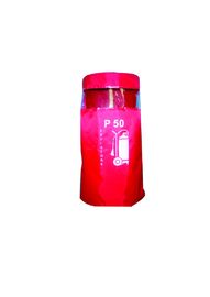 Colore rosso dei prodotti di protezione di sicurezza del poliestere della copertura cilindrica dell'estintore