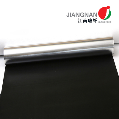 Panno rivestito di silicone a prova di fuoco della vetroresina del nero del panno della vetroresina del tessuto dell'isolamento termico