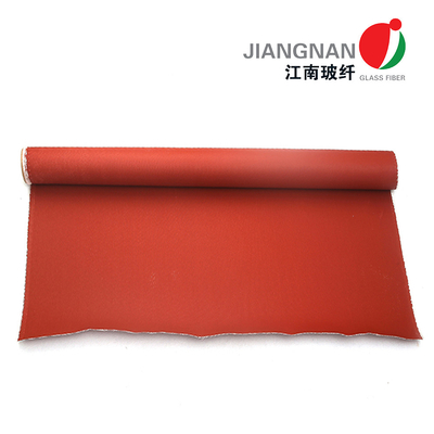 Panno ad alta temperatura 0.4mm rosso del tessuto della tenda del fuoco della vetroresina per il sistema di controllo del tiro di costruzione