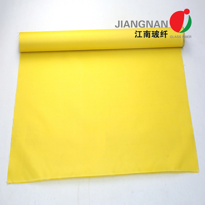 panno ad alta temperatura del tessuto della tenda del fuoco della vetroresina di 0.4mm per colore giallo del fuoco