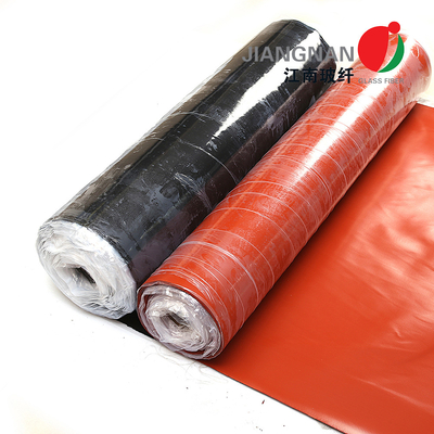 Protezione da alte temperature Tessuti in fibra di vetro rivestiti di silicone per la protezione da saldatura