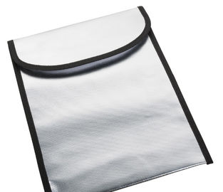 Borsa a prova di fuoco rivestita di silicone del documento resistente al fuoco